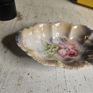 Floral Porcelain Decorative Dish